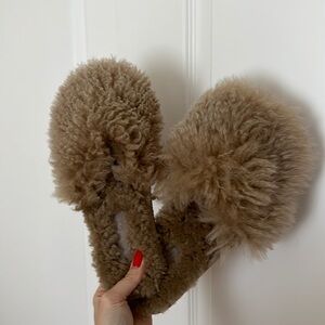 Sheepskin slippers